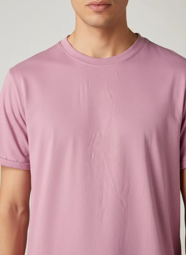 Dusty_Pink_Classic_Short_Sleeve_Crewneck_T_Shirt_Cotton_Blend_Casual_Everyday_Wear_For_Men