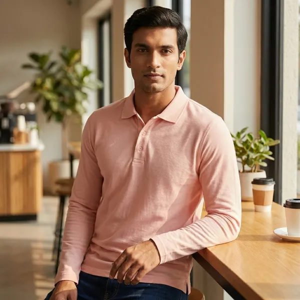 White_And_Pink_Premium_Cotton_Round_Neck_And_Polo_T_Shirt_Combo_Pack_Of_2_For_Men