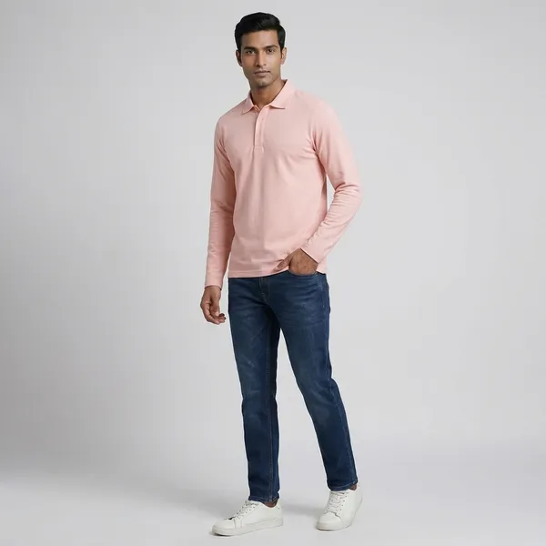 White_And_Pink_Premium_Cotton_Round_Neck_And_Polo_T_Shirt_Combo_Pack_Of_2_For_Men