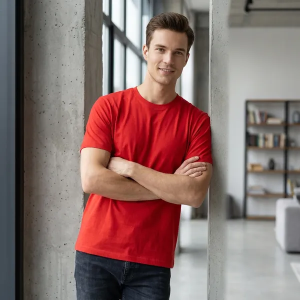 Pink,_Grey_And_Red_Casual_Solid_T_Shirt_Pack_Of_3_For_Men