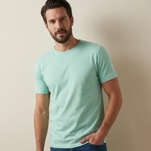 Red_And_Mint_Green_Casual_Solid_T_Shirt_Pack_Of_2_For_Men