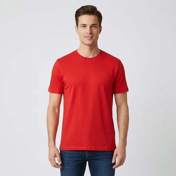 Red_And_Grey_Cotton_Round_Neck_Half_Sleeve_T_Shirt_Combo_Pack_Of_2_Ã¢â‚¬â€œ_Regular_Fit_Solid_Casual_T_Shirts_For_Men