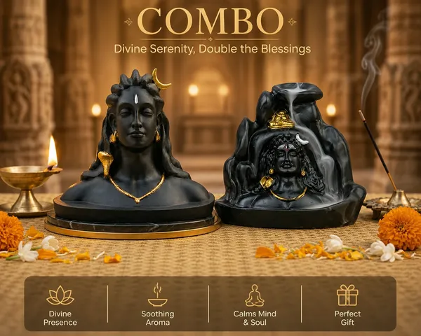 Aadi_Yogi_Ji_and_Aadi_Yogi_Ji_Smoke_Fountain_Backflow_Incense_Burner_With_10_Dhoop_Cones_Polyresin_Waterfall_Incense_Holder_For_Home_Temple_Meditation_Yoga_Room_Pooja_Decor_Spiritual_Showpiece_And_Gift_Item_Combo_Pack_Of_2