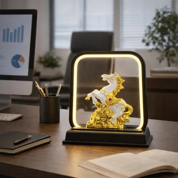 Classy_Flassy_Feng_Shui_Coin_Horse_With_Black_Led_Frame__Victory_Running_Horse_With_Gold_Coins_Vastu_Feng_Shui_Showpiece_For_Wealth_Success_And_Positive_Energy_Home_Office_Black
