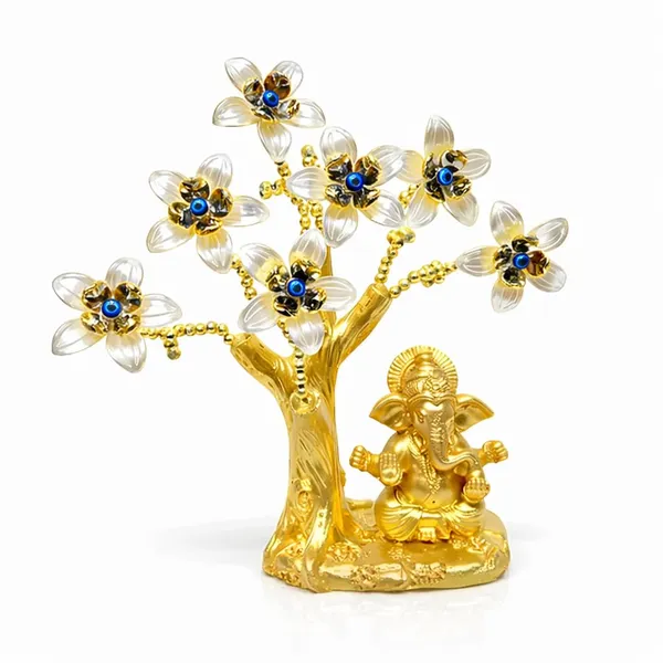 Ganesh_Ji_Feng_Shui_Vastu_Decorative_Showpiece_Evil_Eye_Tree_Ganesh_Ji_Good_Luck_Wealth_Positive_Energy_Home_Office_Decor_Gift_Classy_Flassy_Gold_White_Ganesh