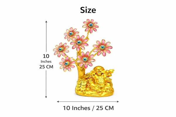 Laughing_Buddha_Feng_Shui_Vastu_Decorative_Showpiece_Good_Luck_Wealth_Positive_Energy_Home_Office_Decor_Gift_Classy_Flassy_Gold_Pink_Buddha