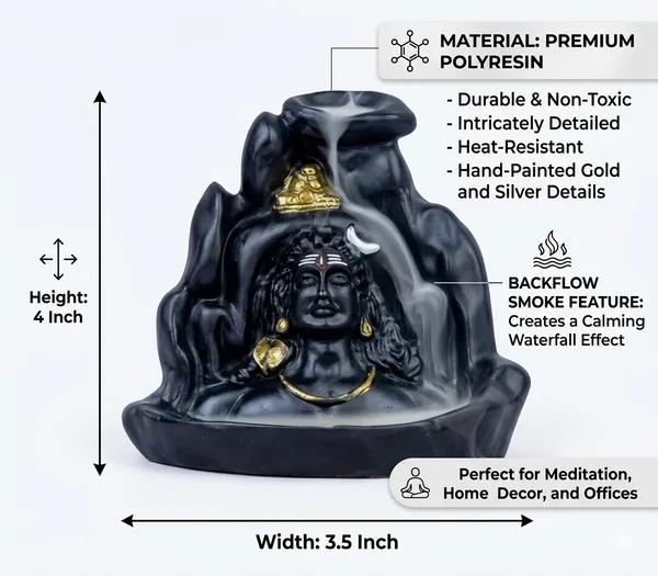 Aadi_Yogi_Ji_Smoke_Fountain_Backflow_Incense_Burner_With_10_Dhoop_Cones_Polyresin_Waterfall_Incense_Holder_For_Home_Temple_Meditation_Yoga_Room_Pooja_Decor_Spiritual_Showpiece_And_Gift_Item