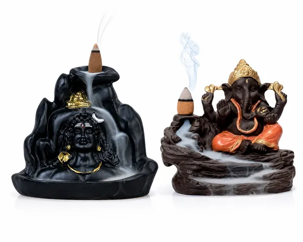 Ganesh_Ji_And_Aadi_Yogi_Ji_Smoke_Fountain_Backflow_Incense_Burner_With_10_Dhoop_Cones_Polyresin_Waterfall_Incense_Holder_For_Home_Temple_Meditation_Yoga_Room_Pooja_Decor_Spiritual_Showpiece_And_Gift_Item_Combo_Pack_Of_2