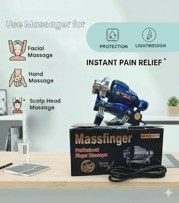 MASS FINGER ENTERPRISES Blue Double Speed Floating Action Deep Tissue Pain  Relief Machine Electric Vibration Therapy For Hand, Wrist & Finger Full  Body Handheld Massager Price in India