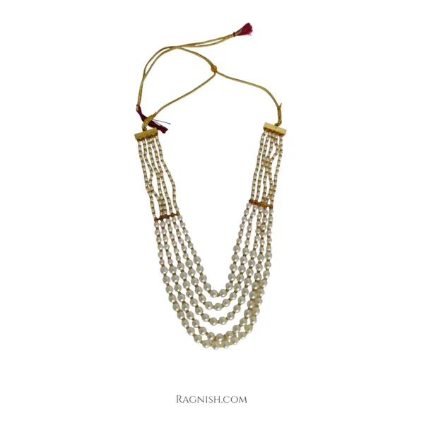 White_Artificial_Pearls_And_Alloy_Clasp_Premium_&_Fancy_Design_Necklace_For_Women