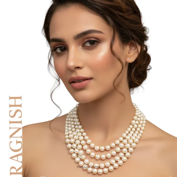 White_Artificial_Pearls_And_Alloy_Clasp_Premium_&_Fancy_Design_Necklace_For_Women