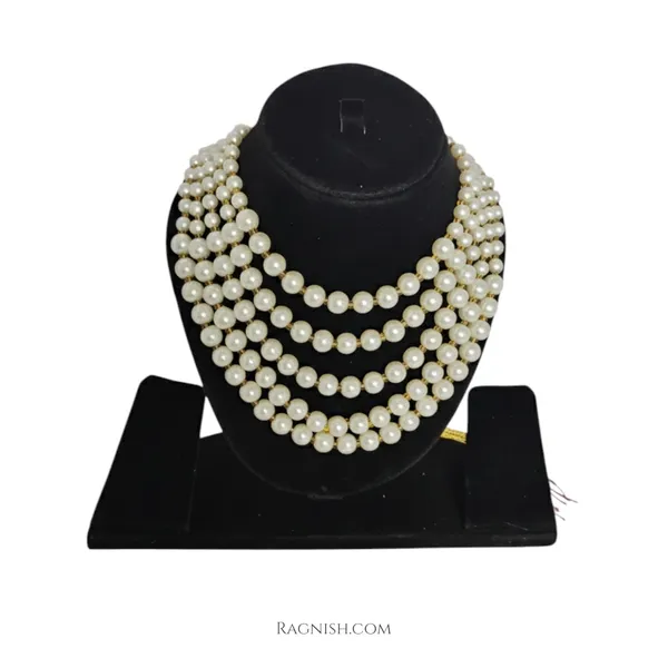 White_Artificial_Pearls_And_Alloy_Clasp_Premium_&_Fancy_Design_Necklace_For_Women