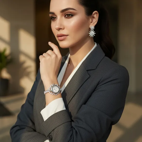 Silver_Stainless_Steel_And_Crystal_Stones_Premium_&_Fancy_Design_Bracelet_Watch_For_Women_(Pack_Of_2)