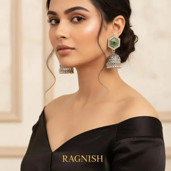 Silver_Alloy_With_Enamel_Work_And_Stone_Studded_Premium_&_Fancy_Design_Earrings_For_Women