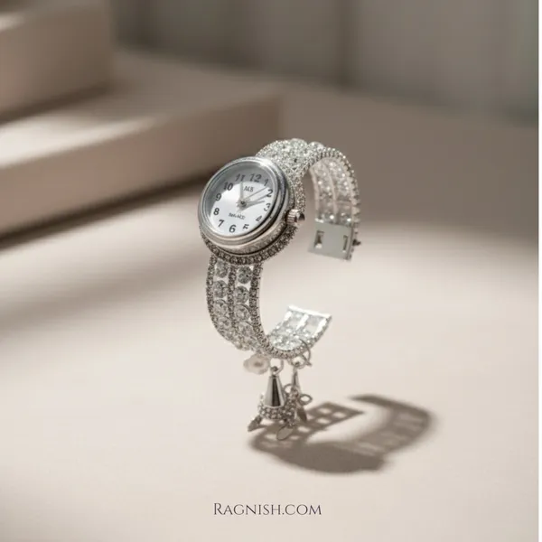 Silver_Stainless_Steel_Premium_&_Fancy_Design_Bracelet_Watch_For_Women