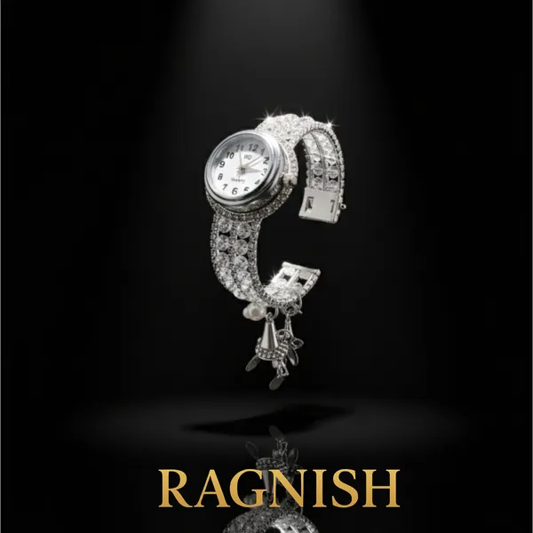 Silver_Stainless_Steel_Premium_&_Fancy_Design_Bracelet_Watch_For_Women