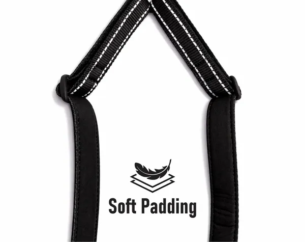 Nylon_Reflective_Collar_&_Rope_For_Dog_-_Black