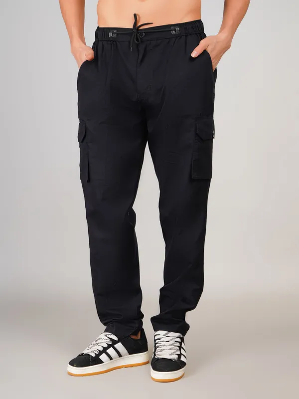 Black_Premium_Cotton_Solid_Regular_Fit_Cargo_Pant_For_Men