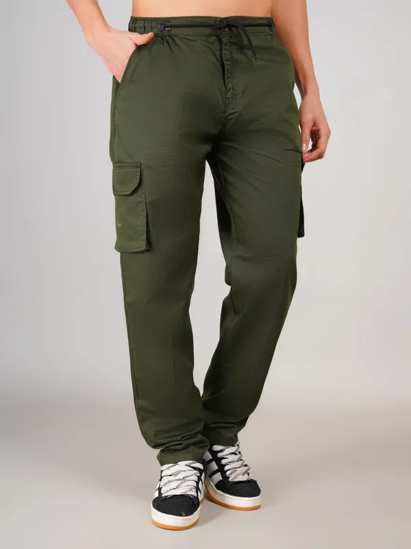 Green_Premium_Cotton_Solid_Regular_Fit_Cargo_Pant_For_Men