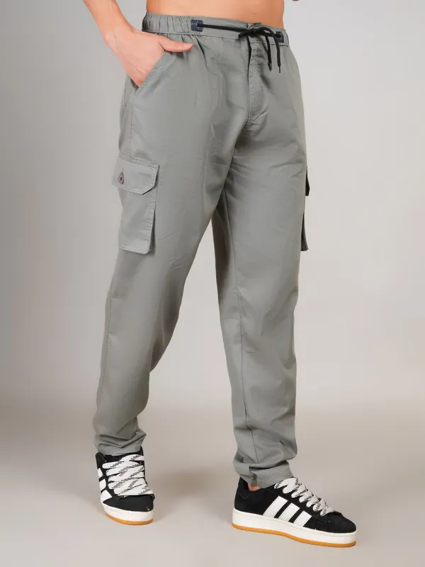 Grey_Premium_Cotton_Solid_Regular_Fit_Cargo_Pant_For_Men