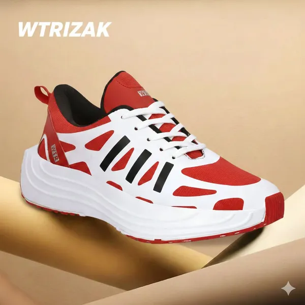 Red_&_White_Synthetic_Leather_Premium_&_Comfortable_Sneakers_For_Men