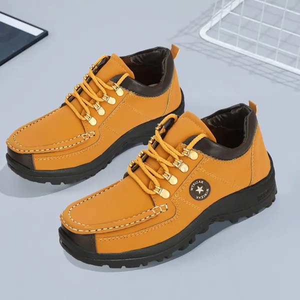 Beige_Synthetic_Leather_Premium_&_Comfortable_Shoe_For_Men