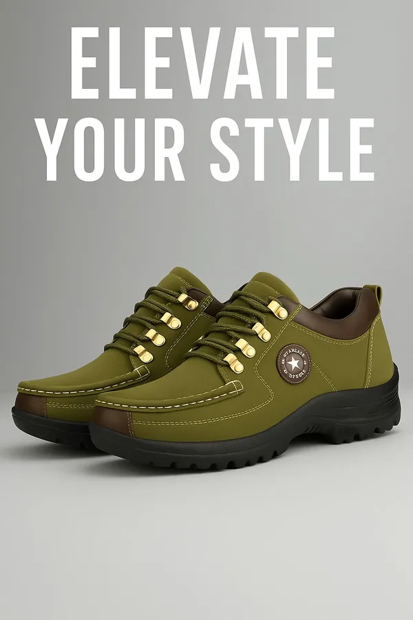 Green_Synthetic_Leather_Premium_&_Comfortable_Hiking_&_Trekking_Shoes_For_Men
