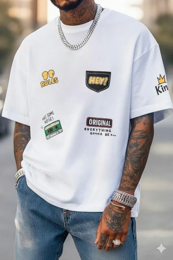 White_Premium_Cotton_Blend_Graphic_Print_Oversized_T-Shirt_For_Men