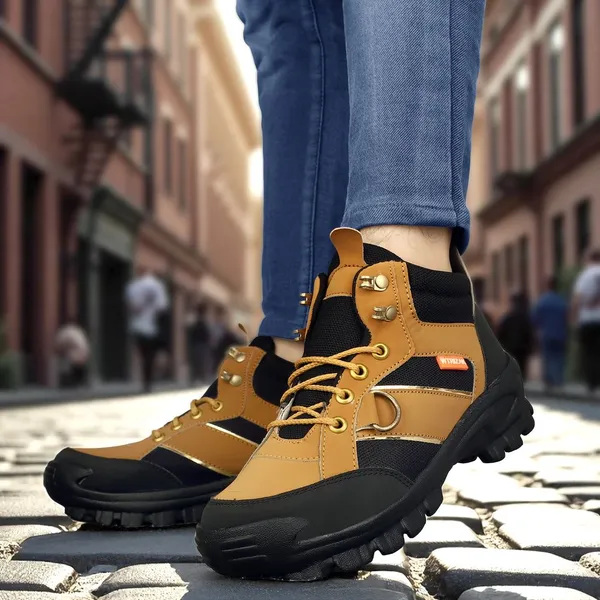 Gold_Synthetic_Leather_Premium_&_Comfortable_Shoe_For_Men