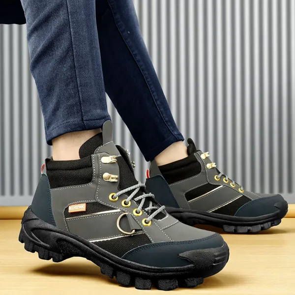Grey_Synthetic_Leather_Premium_&_Comfortable_Shoe_For_Men