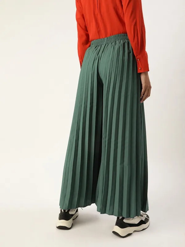 Green_Crepe_Maxi_Trouser_For_Women