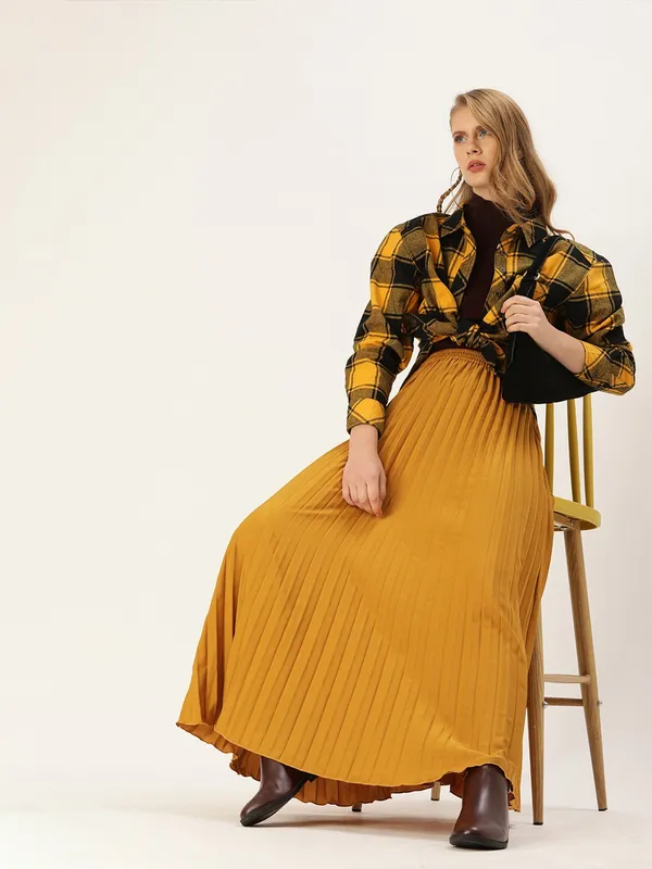 Mustard_Crepe_Maxi_Skirt_For_Women