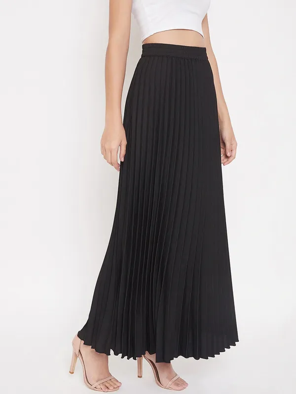 Black_Crepe_Maxi_Skirt_For_Women