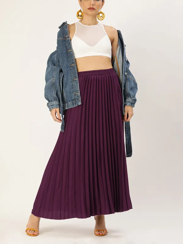 Purple_Crepe_Maxi_Skirt_For_Women