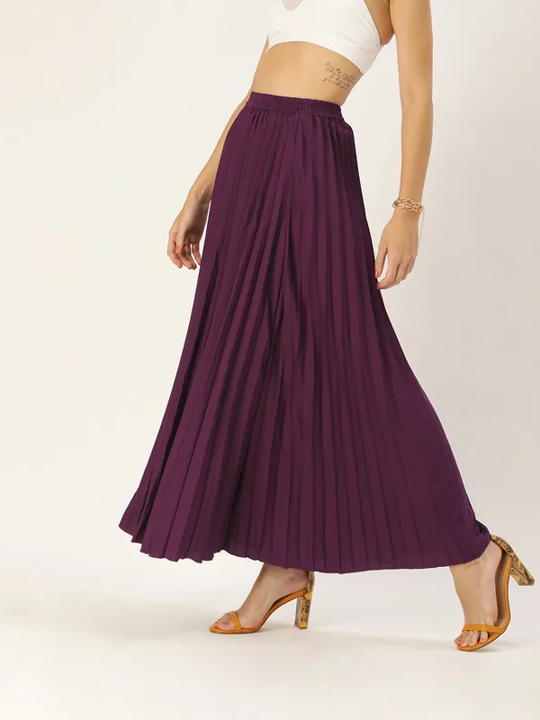 Purple_Crepe_Maxi_Skirt_For_Women