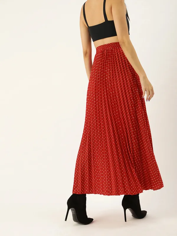 Red_Crepe_Maxi_Skirt_For_Women