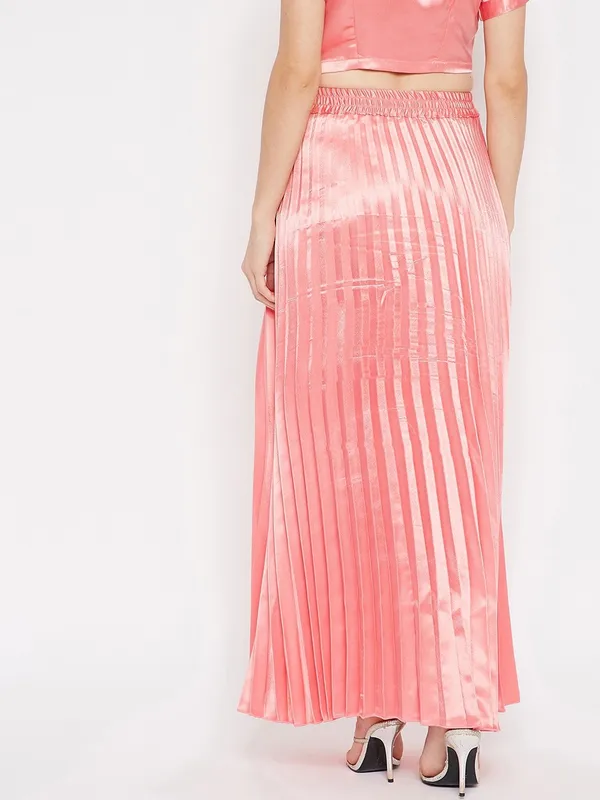 Pink_Crepe_Maxi_Skirt_For_Women