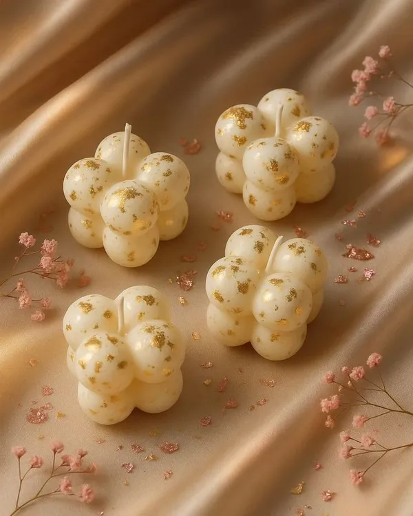 Pack_of_4_Mini_Bubble_Candle_–_Gold_Flakes_Edition