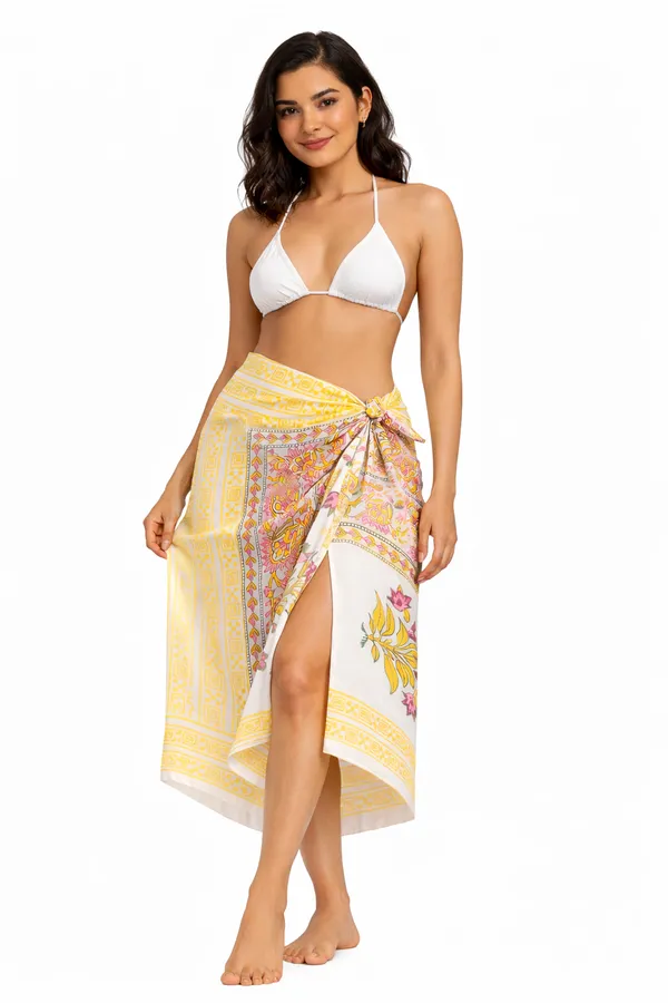 White_Floral_Printed_Sarong_for_Women