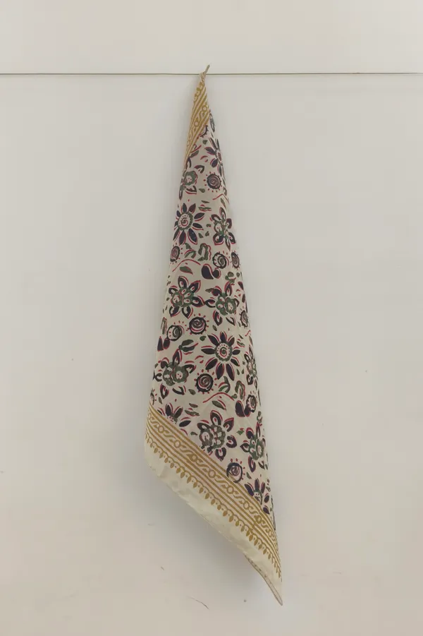 Cream_Floral_Print_Triangle_Scarf_for_Women