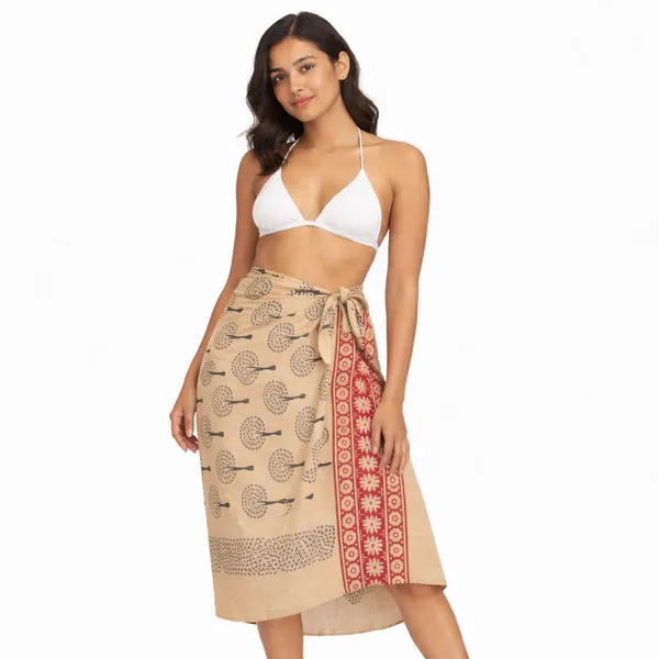 Beige_Printed_Wrap_Skirt_for_Women