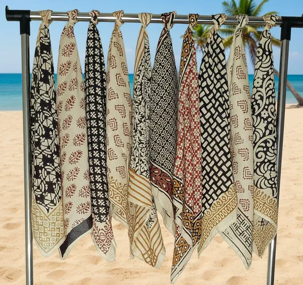 Multicolour_Hand_Block_Printed_Scarf_Set_for_Women