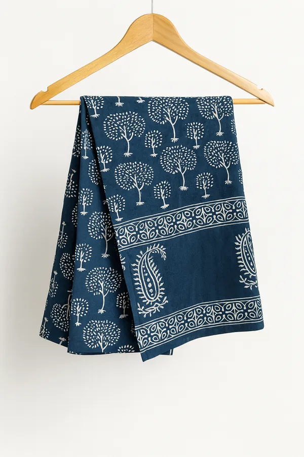 Blue_Printed_Wrap_Skirt_for_Women