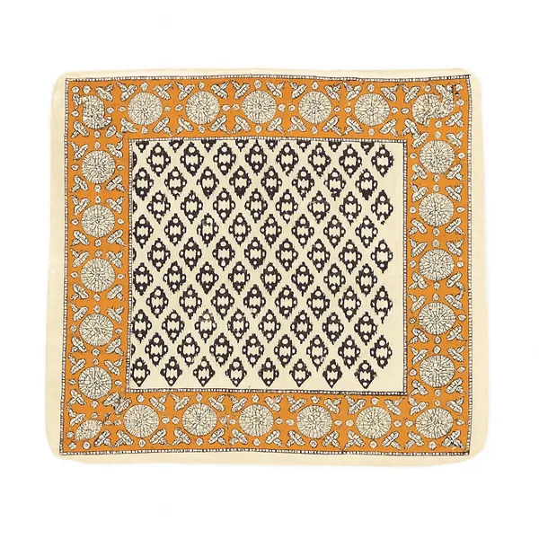 Orange_Printed_Square_Bandana_for_Women