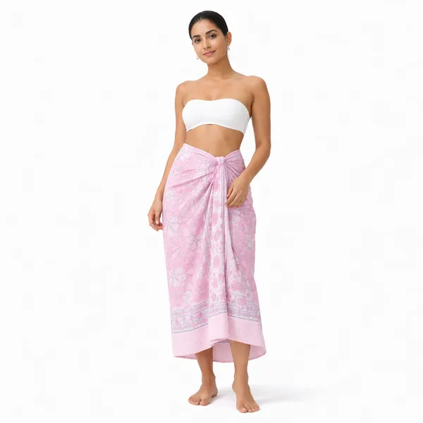 Pink_Printed_Wrap_Skirt_for_Women