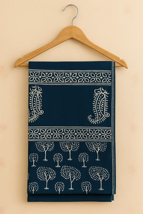 Blue_Printed_Wrap_Skirt_for_Women