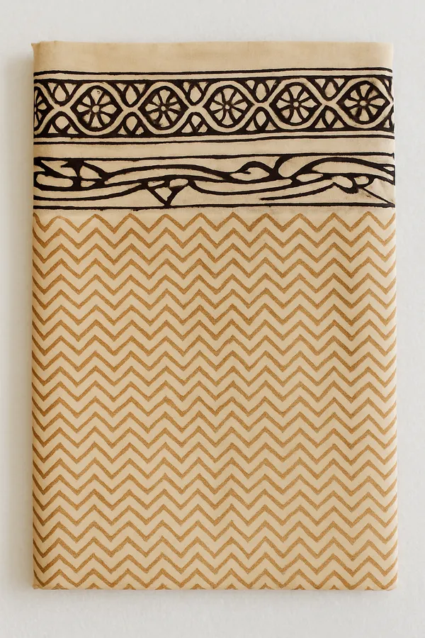 Beige_Geometric_Print_Bedsheet
