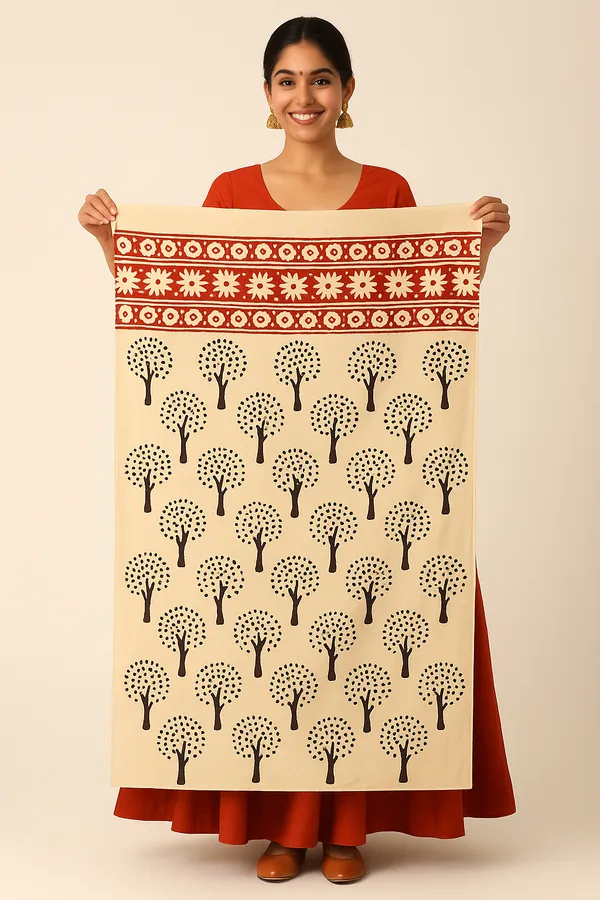Beige_Printed_Wrap_Skirt_for_Women