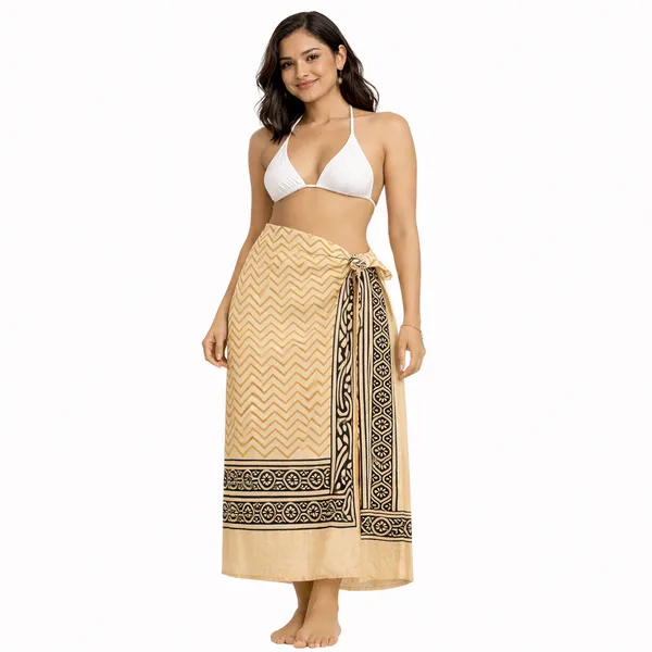 Beige_Geometric_Print_Bedsheet