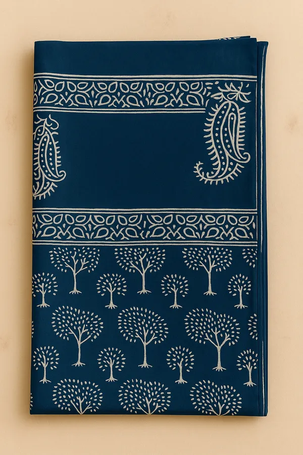 Blue_Printed_Wrap_Skirt_for_Women